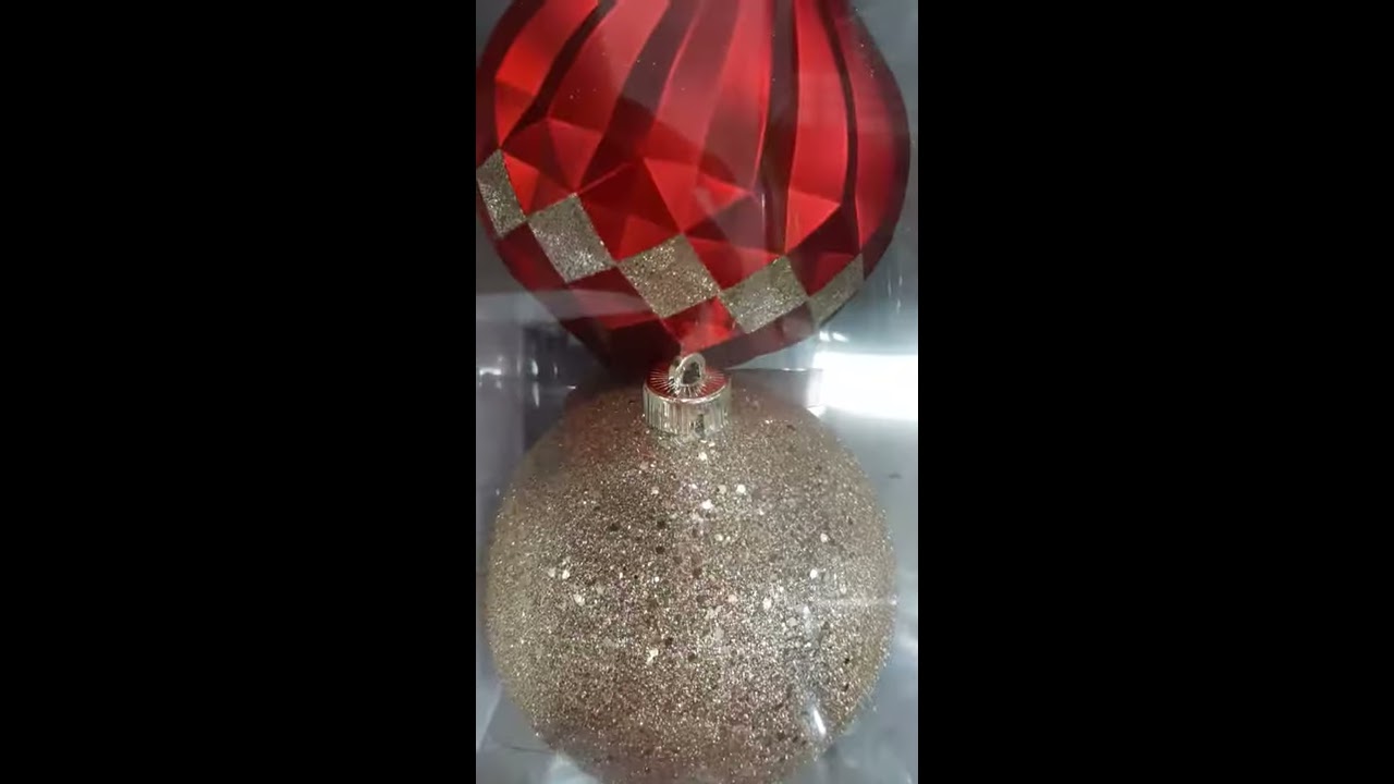 Esferas Gigantes Navide&ntilde;as Decorativas Rojo Dorado Y Blanco