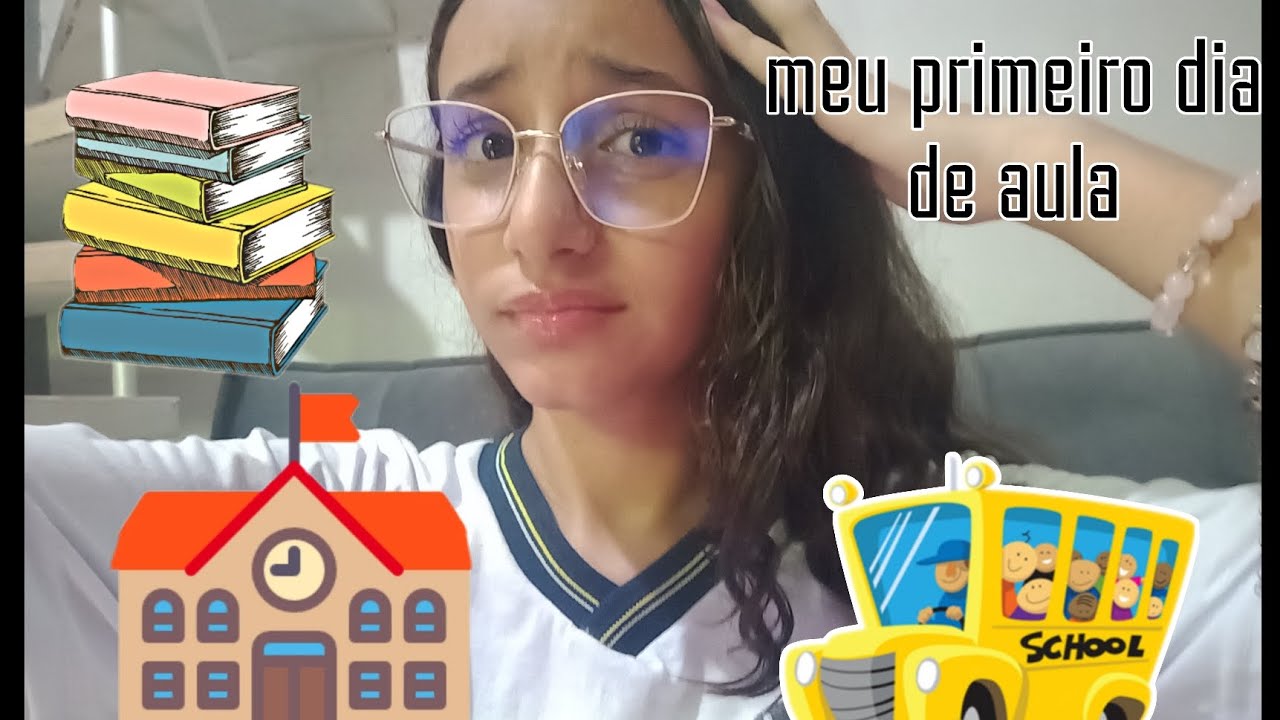Meu primeiro dia de aula 😃*quase perdi a hora*