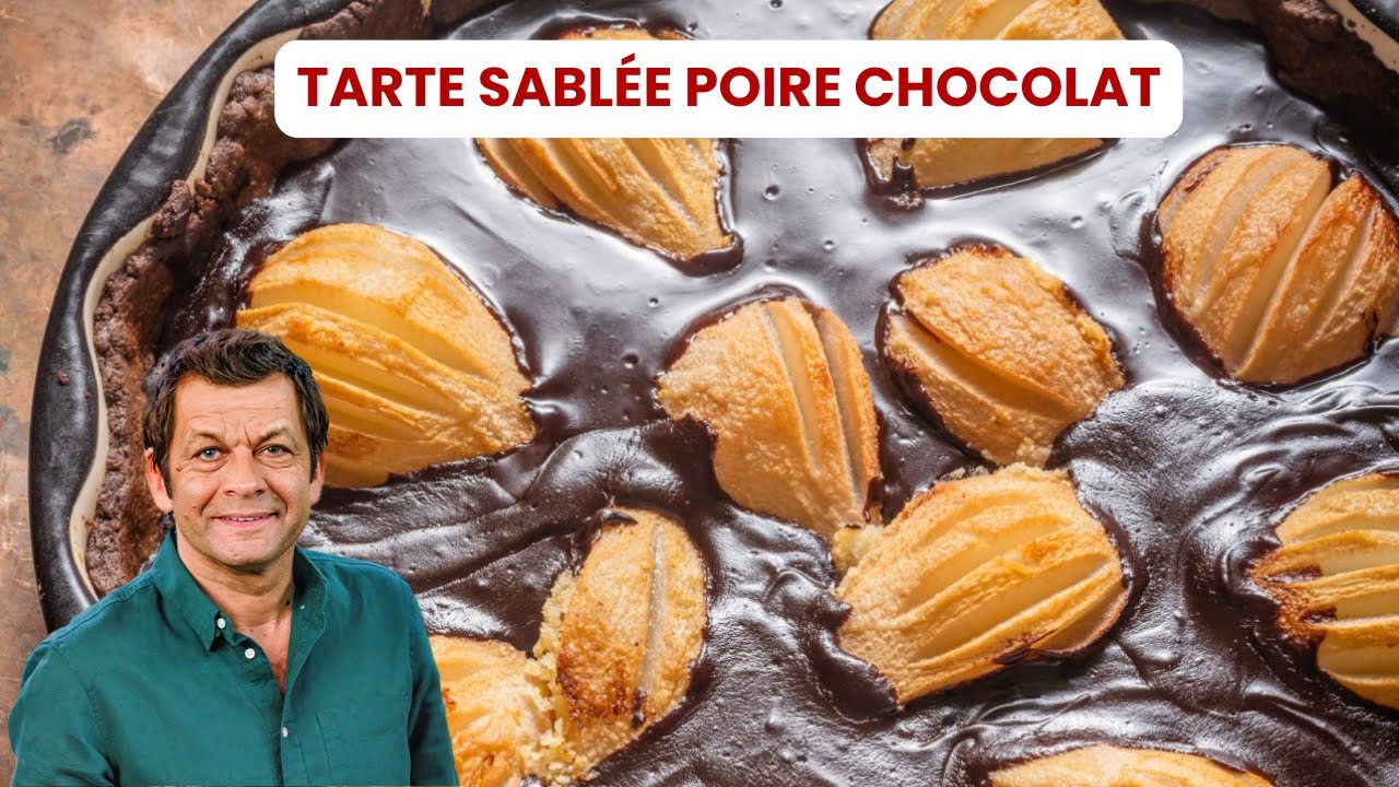 TARTE SABLÉE POIRE CHOCOLAT de Laurent Mariotte