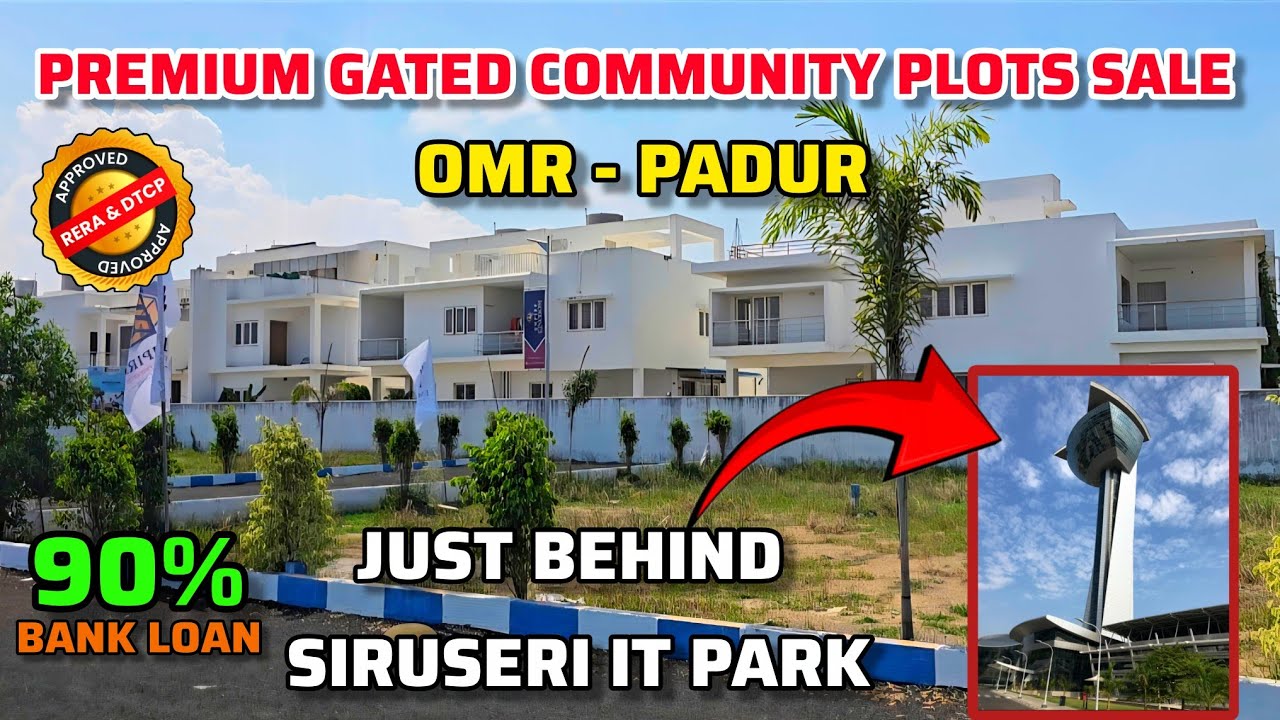 Premium gated community villa plots for sale in Padur OMR | Land for sale in Padur