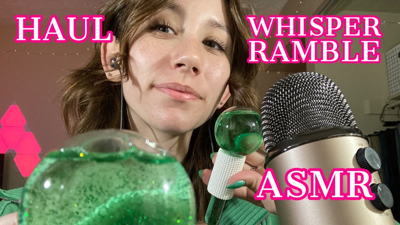ASMR | haul, ice globes, rambling, don’t really know what’s going on