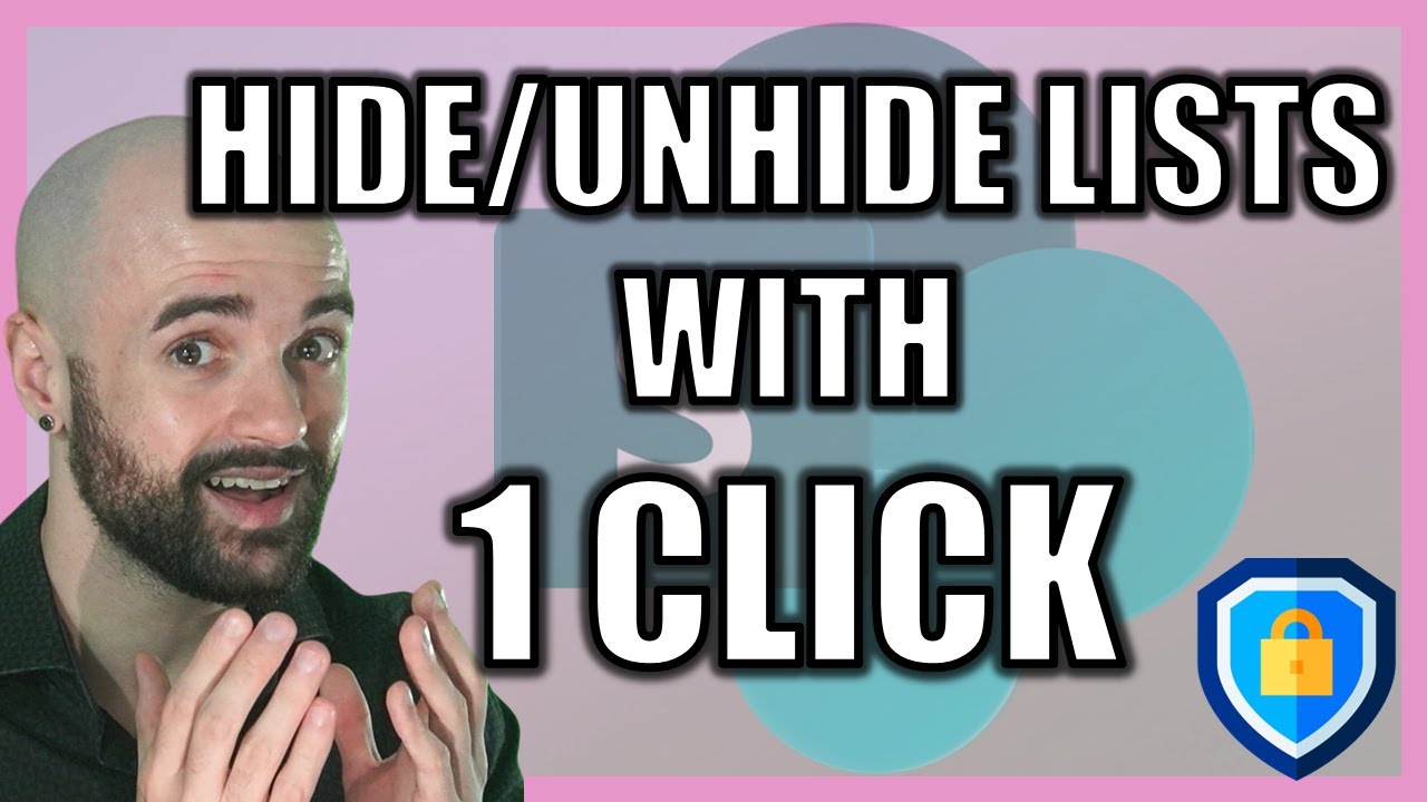 Как скрыть или отобразить список SharePoint одним щелчком мыши с помощью Power Automate