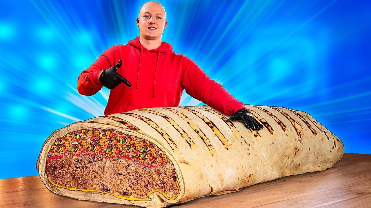 Burrito Gigante | Cómo Hacer el Burrito Más Grande del Mundo por VANZAI