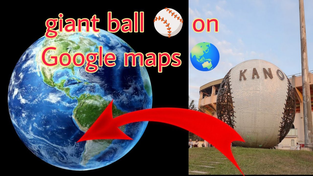 giant ball ⚾ on Google maps 🌏#shorts #world #map #trending #viral #trend #earth #reels #ball