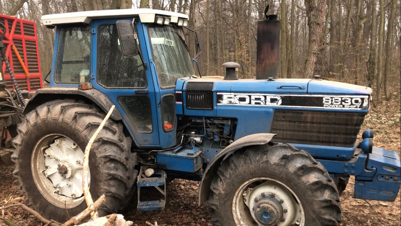 FORD 8830 and wood chipper MAXIM 620
