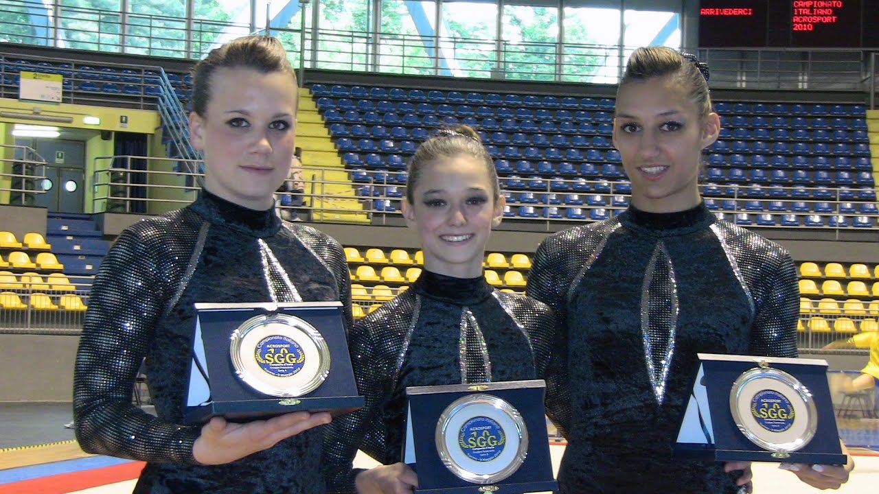 Acrogym.Martina Carbognani,Silvia Favale e Alessia Fasoli-Trio Campionesse d'Italia 2010