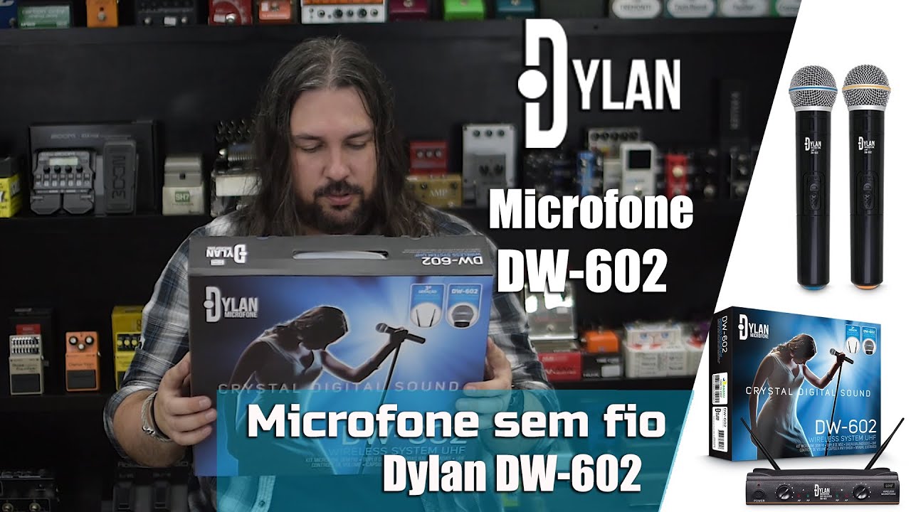 Microfone Dylan DW-602  Sem fio é bom?