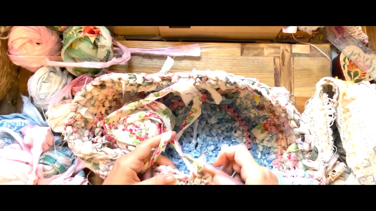 Kates Crochet 4 | Lets make a fabric vessel/nest/ basket!