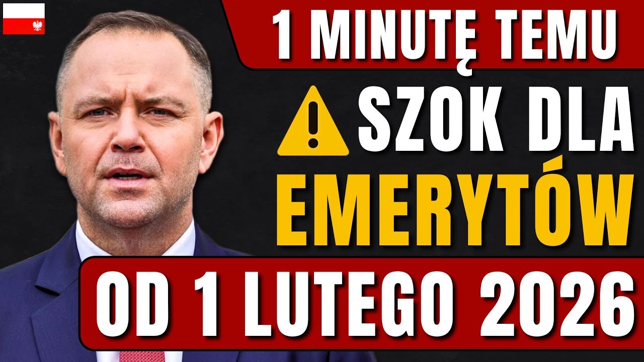 🔴 1 MINUTĘ TEMU! PILNE: SZOK dla emerytów od 1 LUTEGO 2026 – ZUS zatwierdził zmiany EMERYTALNE!