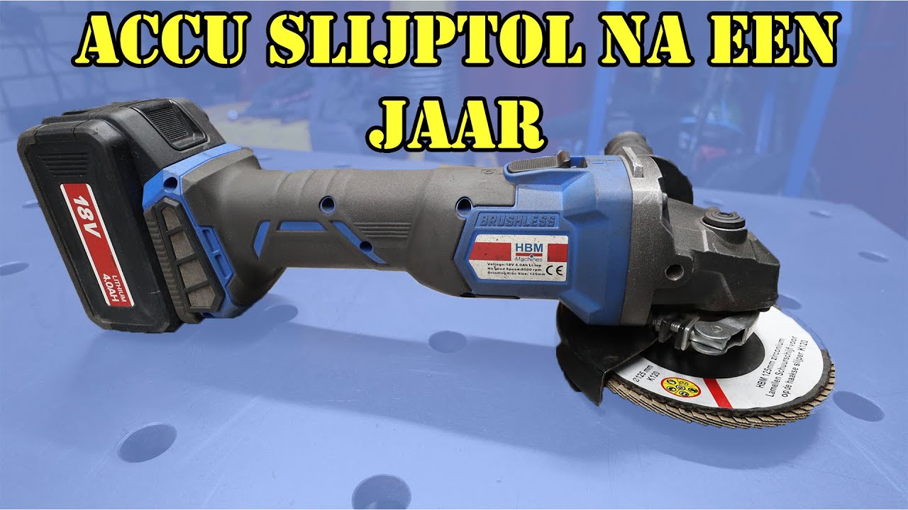 Hoe doet de HBM Accu Haakse Slijper het nog na een jaar in de werkplaats