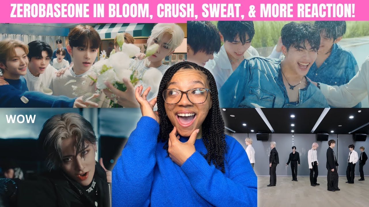 ZEROBASEONE CRUSH, IN BLOOM, SWEAT, DEAR ECLIPSE, & ROAD MOVIE REACTION!!!