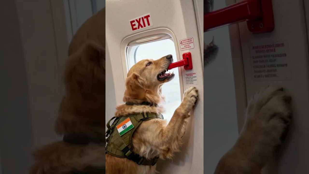 K9 Service Dog Rescues Hundreds on the Airplane #dog #saves#dogs#rescue #animals #ai
