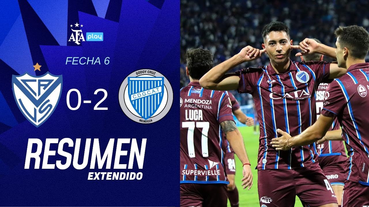 Velez Sarsfield 0 vs 2 Godoy Cruz | #TorneoApertura2025 | Resumen Extendido  | Fecha 6