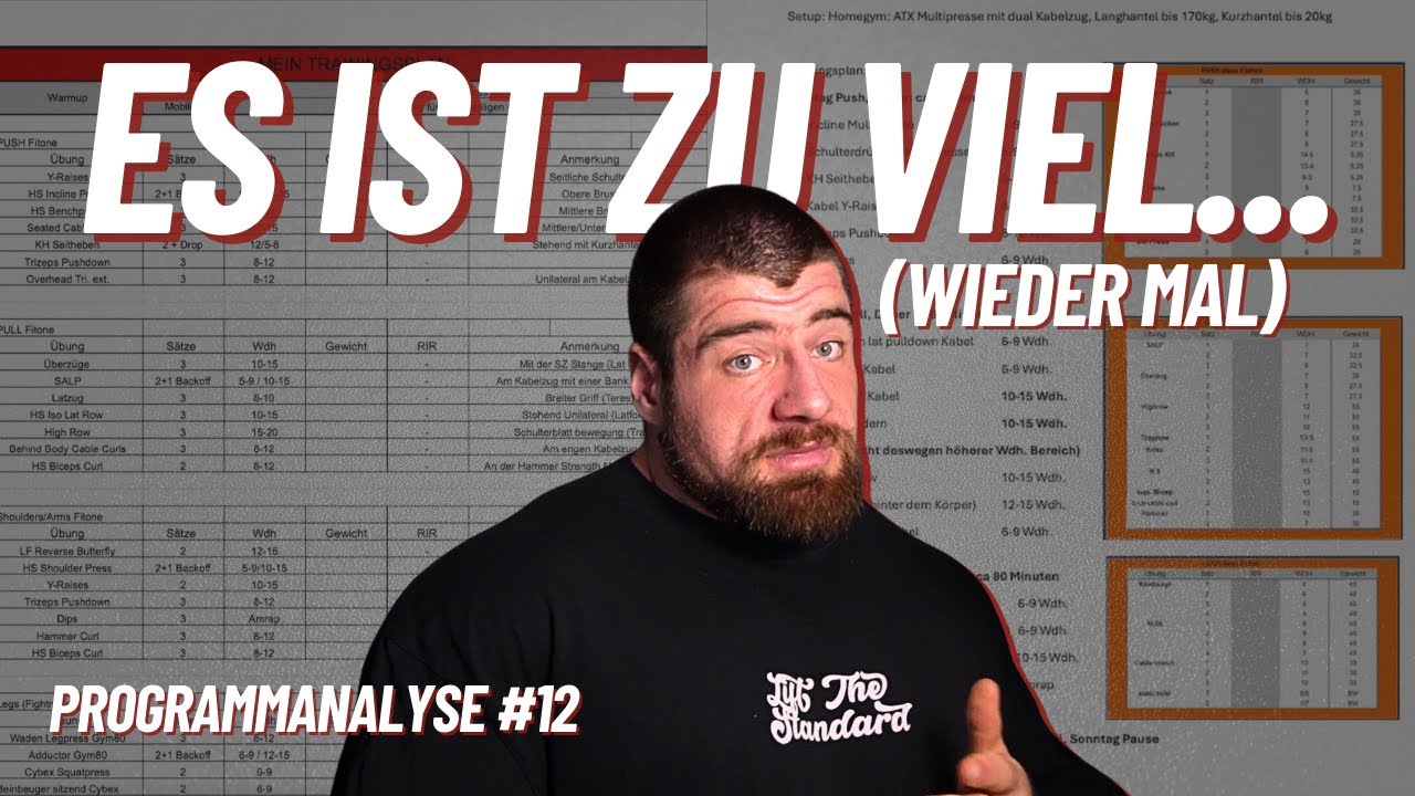 Die Hälfte würde ausreichen! | Trainingsplananalyse Christian Kuess #12