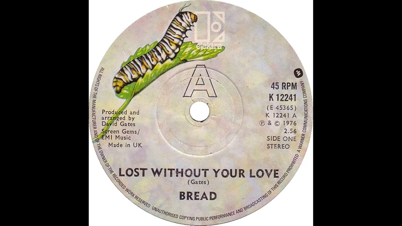 UK New Entry 1976 (327) Bread - Lost Without Your Love
