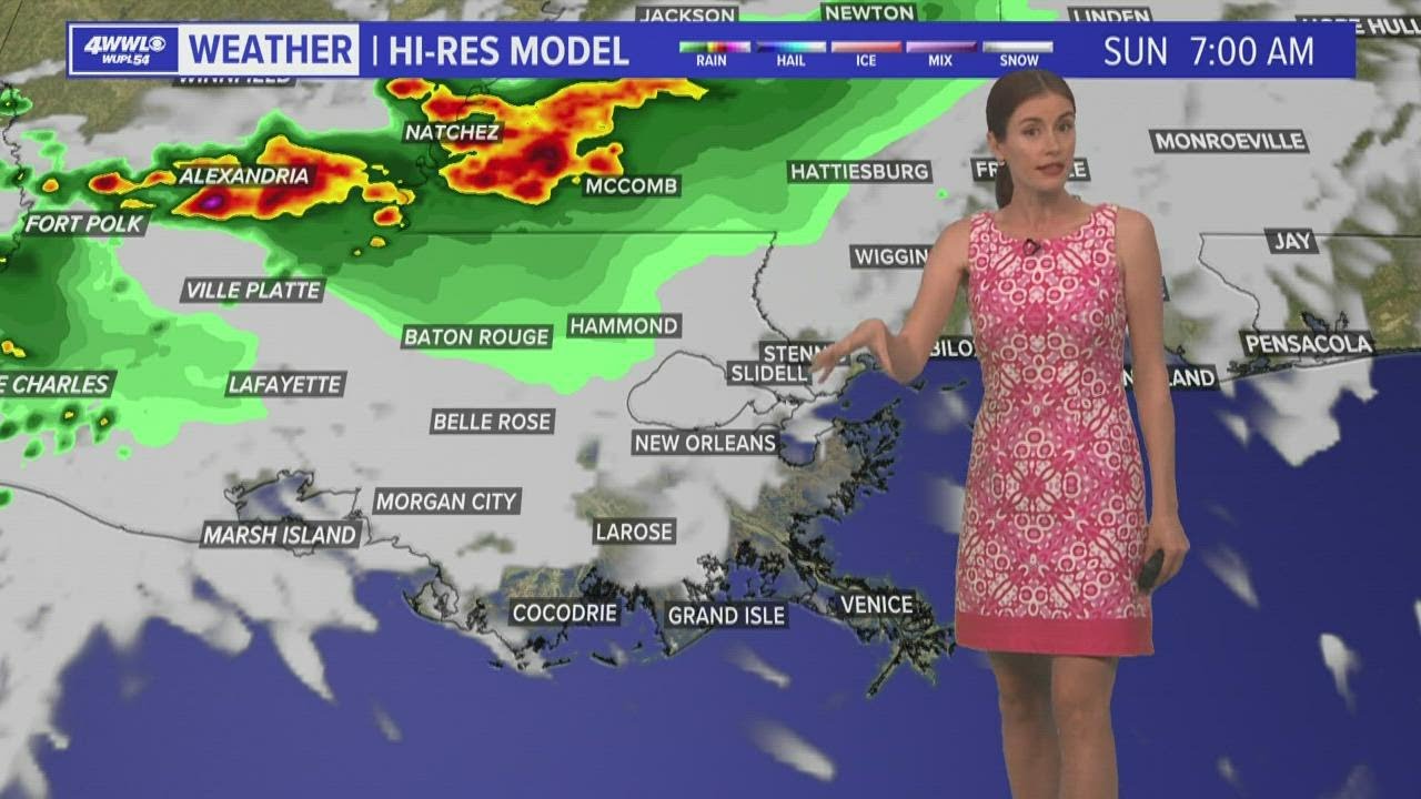 Watch for scattered rain around on Sunday
