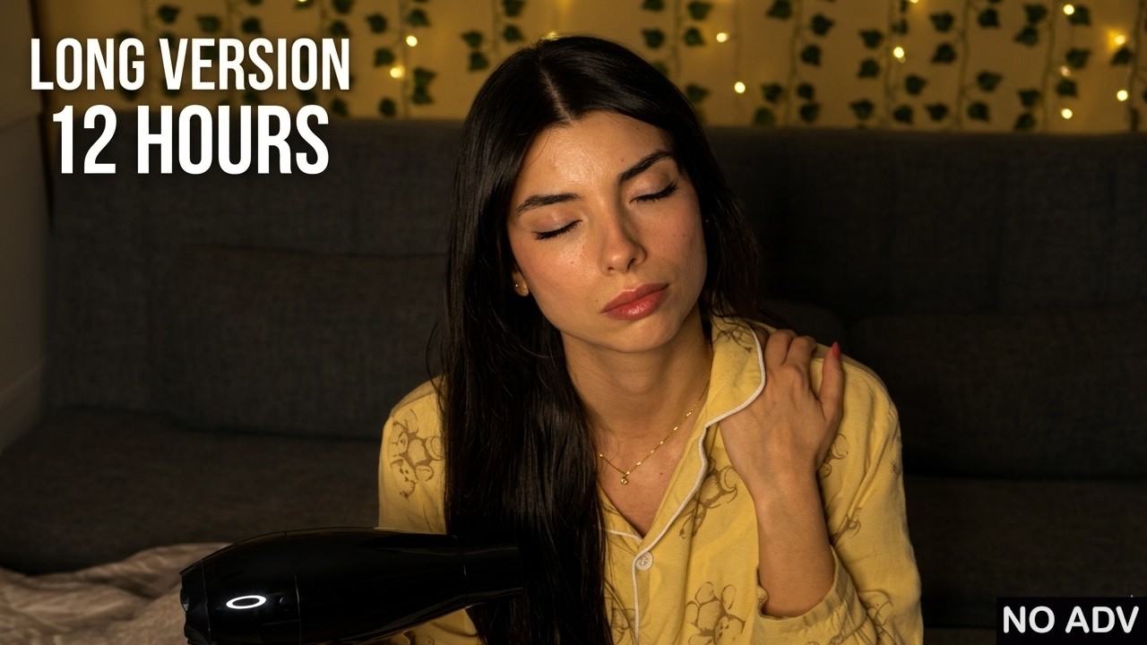 ADHD & Anxiety Relief: Deep Hair Dryer Sound for Dopamine Reset (ASMR - No Middle Ads)