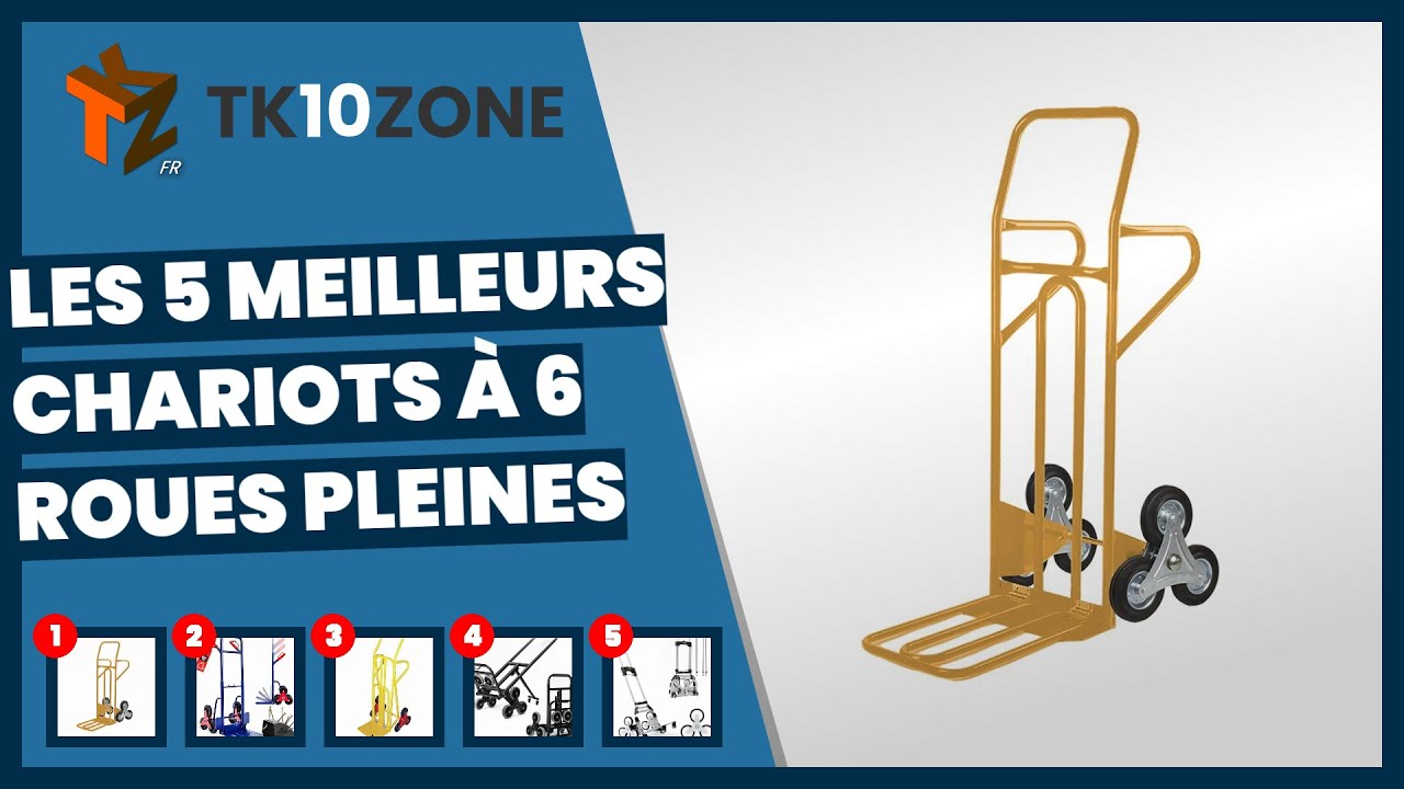 Les 5 meilleurs chariots à 6 roues pleines