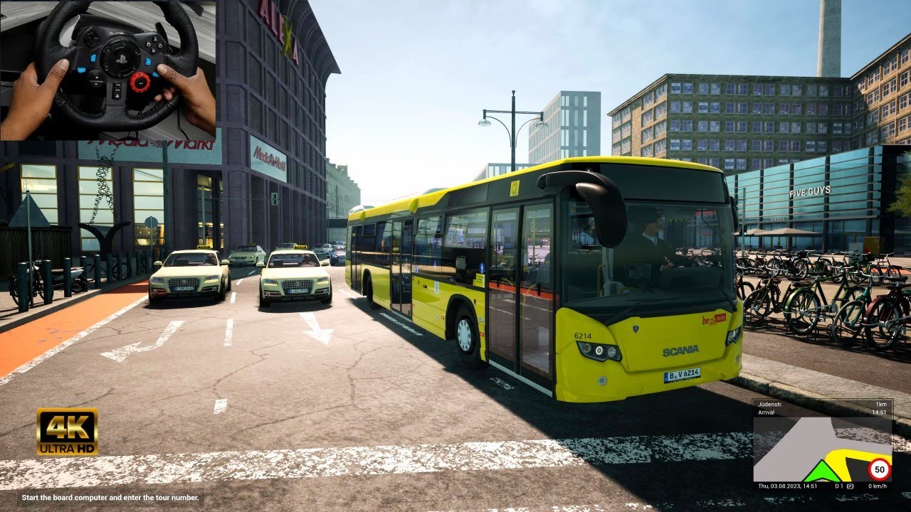 The Bus - Realistic game play with Logitech G29 wheel 4K