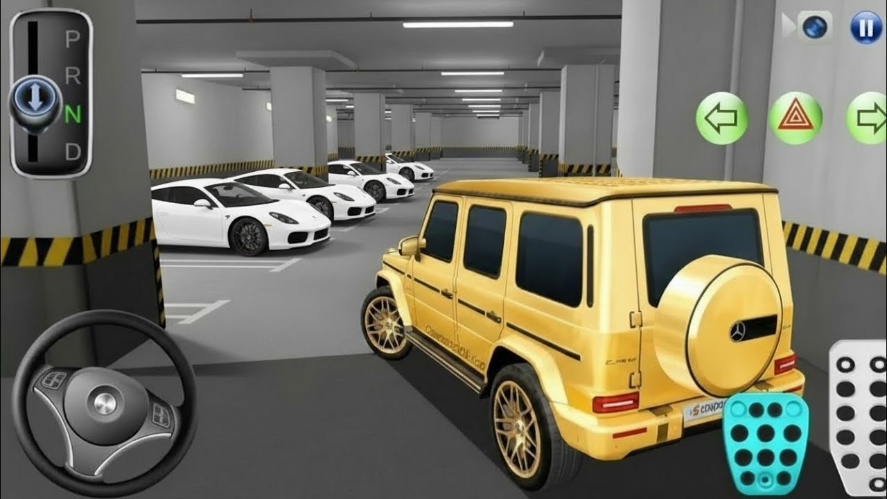 Mercedes G63 Stuck between Concrete Pillars in Parking Garage🚓3D Driving Class Game - Car Gameplay 