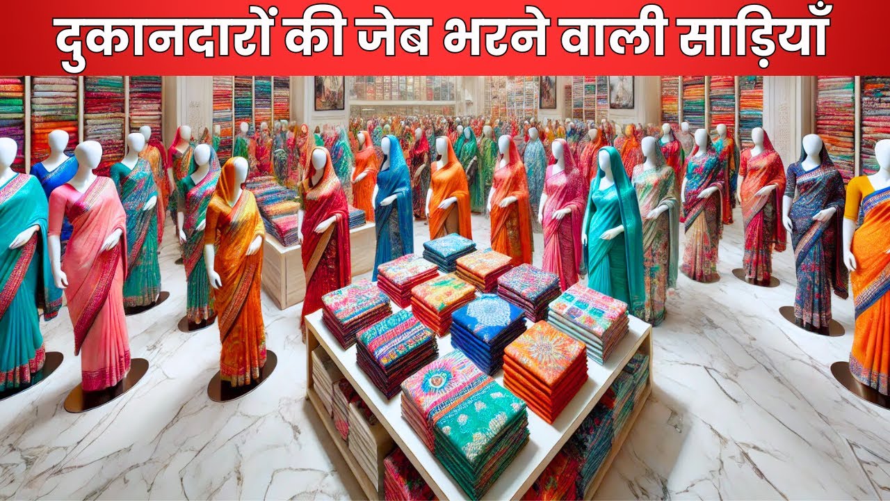 दुकानदारों की जेब भरने वाली साड़ियाँ | Silk Saree Manufacturers In Surat | saree wholesale