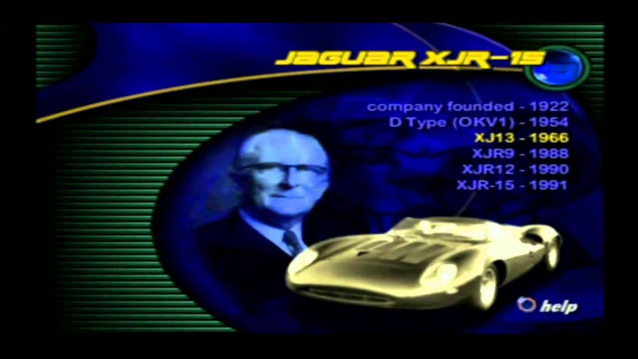 Need For Speed III (3) (PS1) - Car Showcase: Jaguar XJR-15