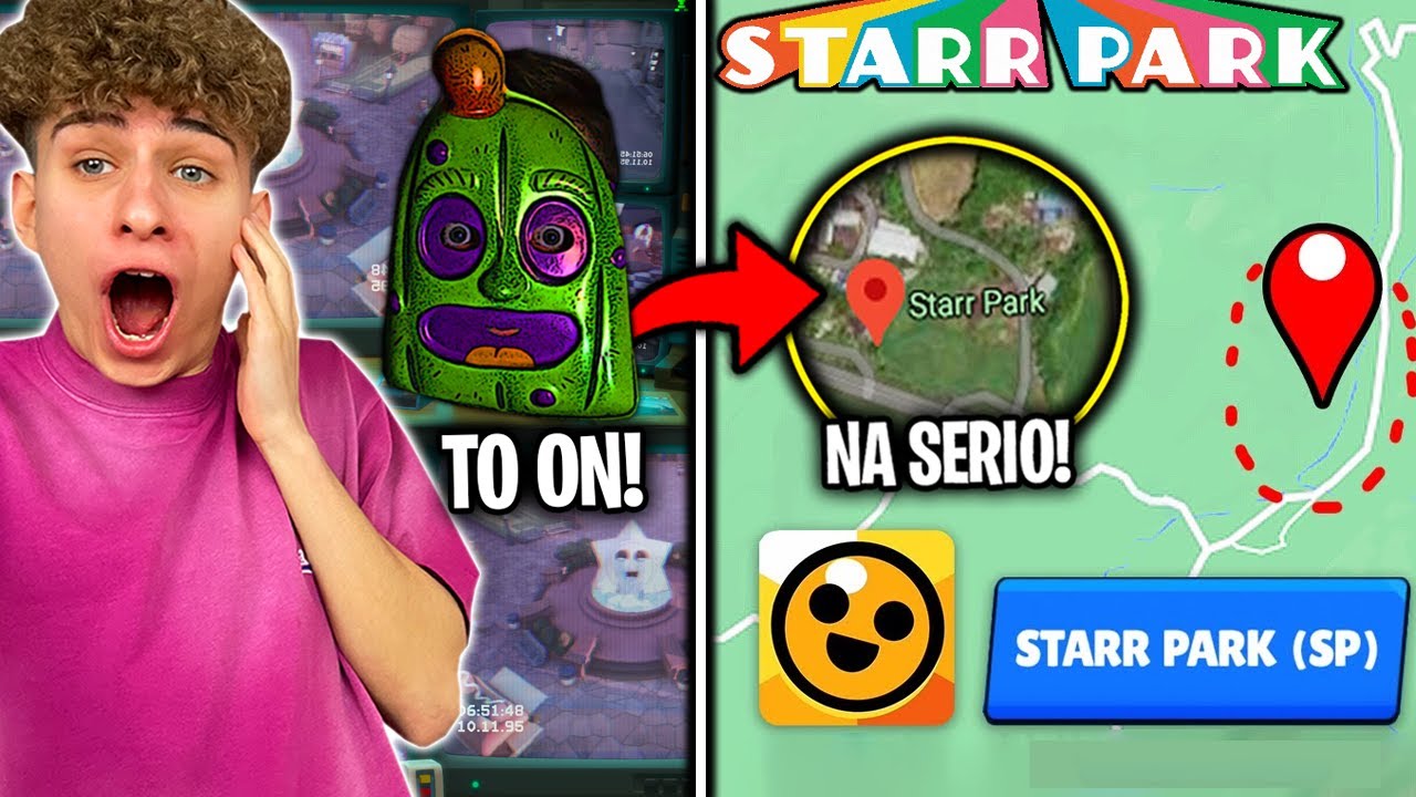 OMG!😱ZNALAZŁEM PRAWDZIWY STARR PARK NA MAPIE i POJADĘ W TO MIEJSCE...⚠️ BRAWL STARS