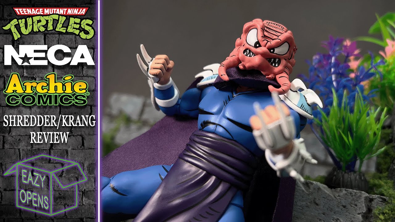 Neca TMNT Archie Comics Shredder Krang Action Figure Review! | Teenage Mutant Ninja Turtles Toys