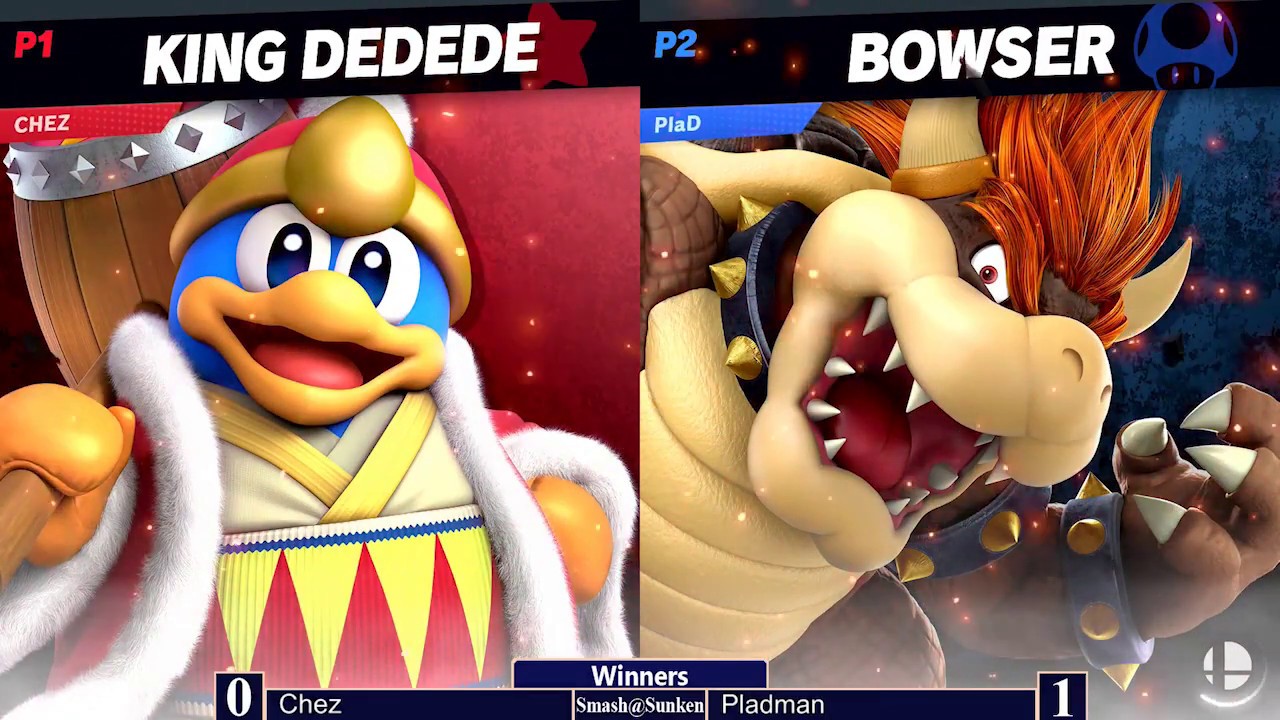 Smash@Sunken #69 - Chez (King Dedede) vs Pladman (Bowser, Wolf) - Ultimate Singles WR3