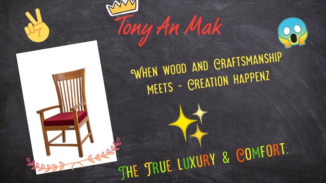 Teak wood (Arm chair)🔥 Tony An Mak/ Teak furniture TAMILNADU