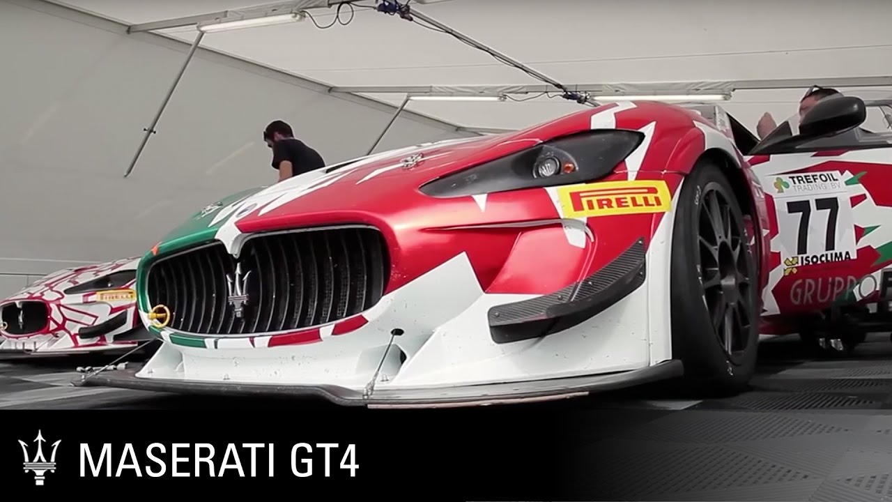 Maserati racing at Competition102 GT4 European Series 2016. Monza