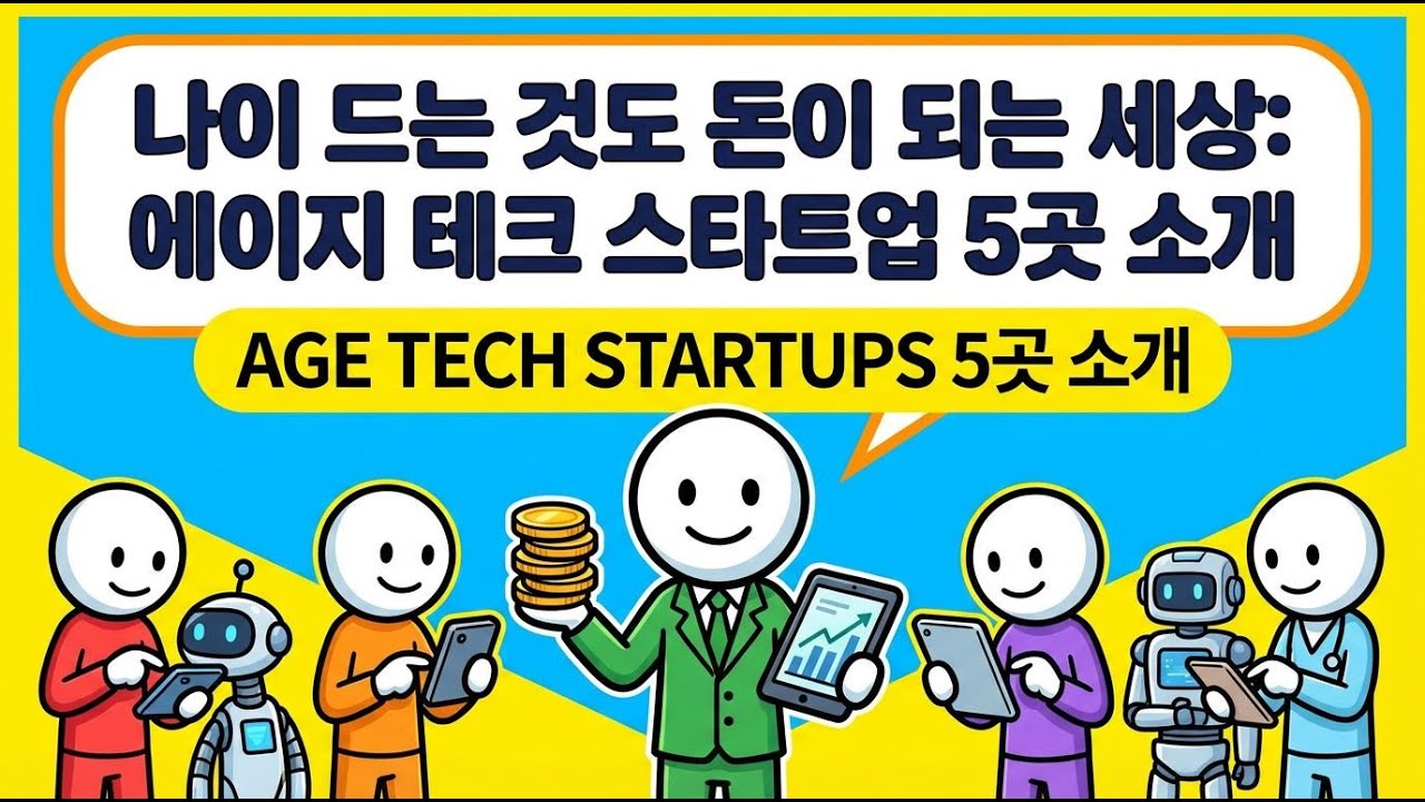 고령화시대 해답!! 에이지 테크!!!