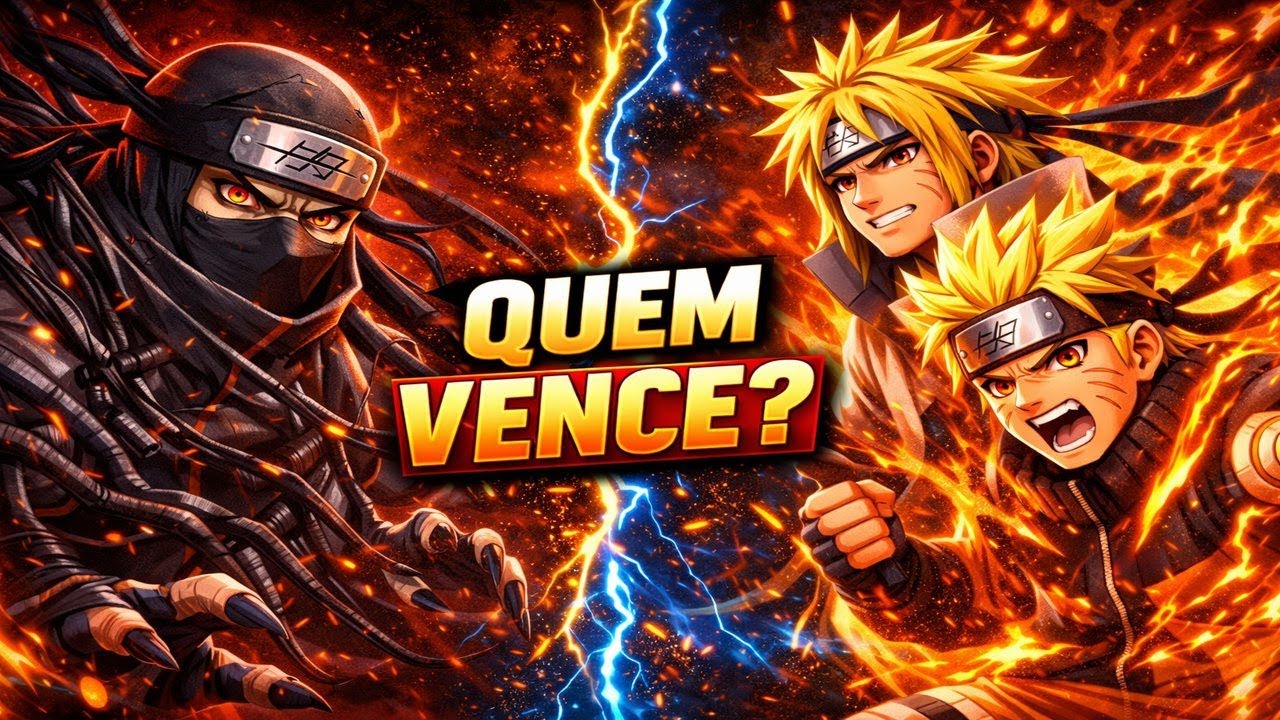 Naruto e Minato vs kakuzu