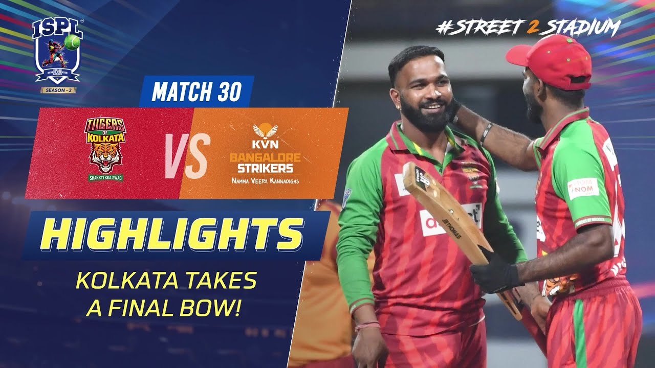 ISPL Season 2: Tiigers of Kolkata sign off with a solid win! #Street2Stadium