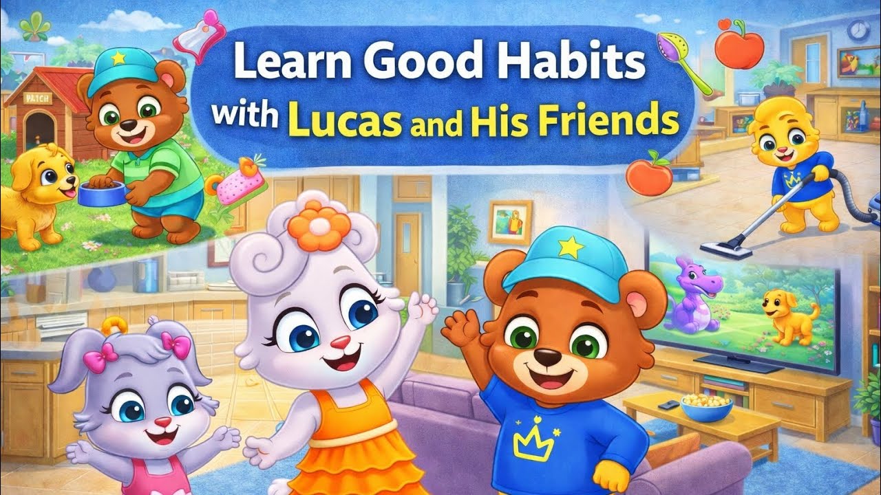 Lucas and friends, Learning Good Habits✨🎮#lucasandfriends#Learning#Kids cartoon#kidssongs#Anitoonz