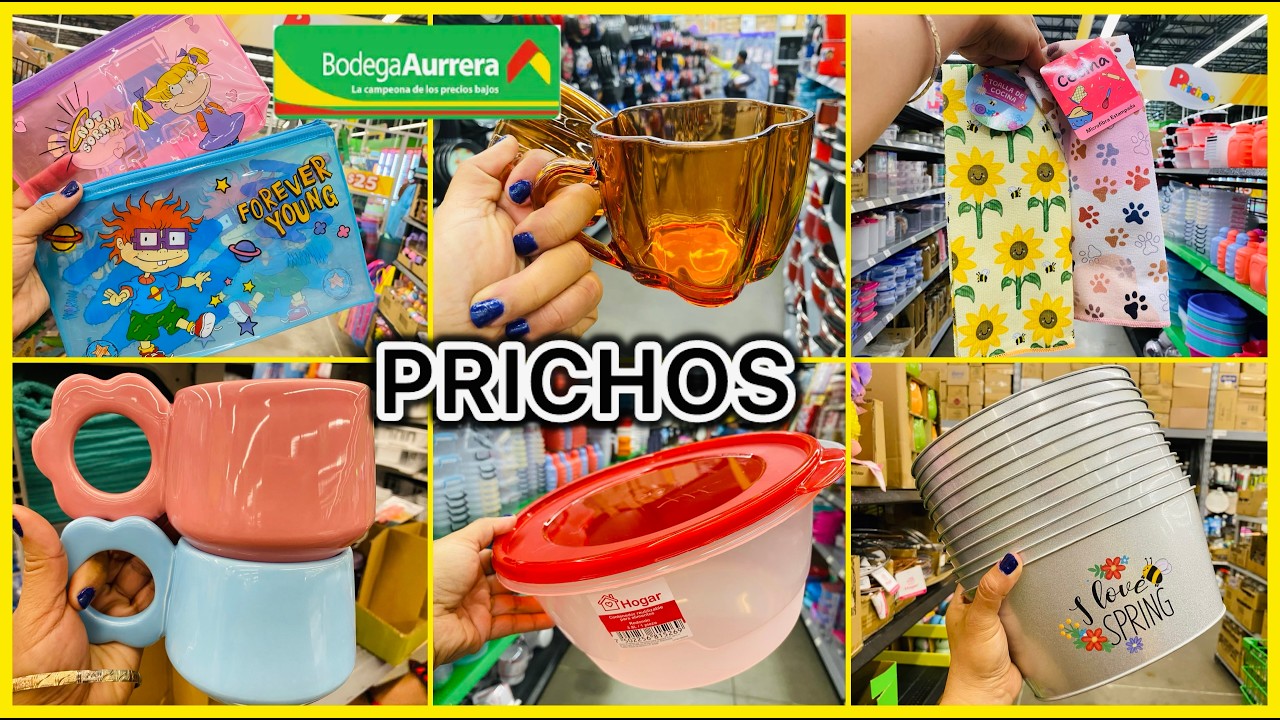 🌻PRICHOS😱LO NUEVO😱Cristalería 🍽️Cocina🌻Organizadores😍Todo para Hogar🏡Primavera🌻Aurrerá y PRICHOS