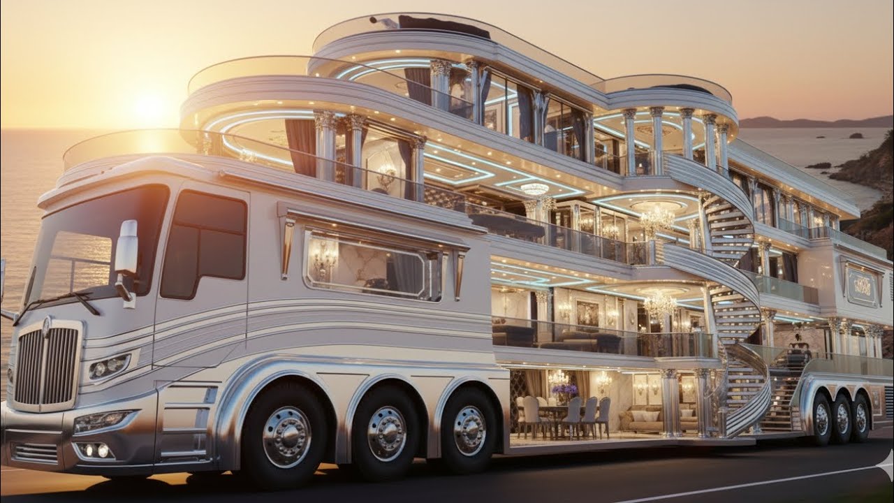 America’s Most Luxurious Mega Motorhome | A $10M Moving Mansion on Wheels