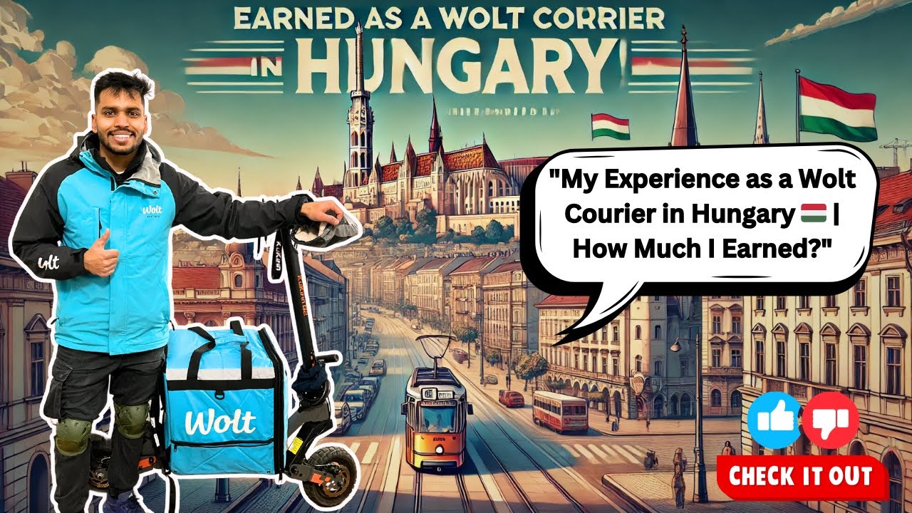"Earning as a Wolt Courier in Hungary | Is It Worth It?" || Indian In Hungary