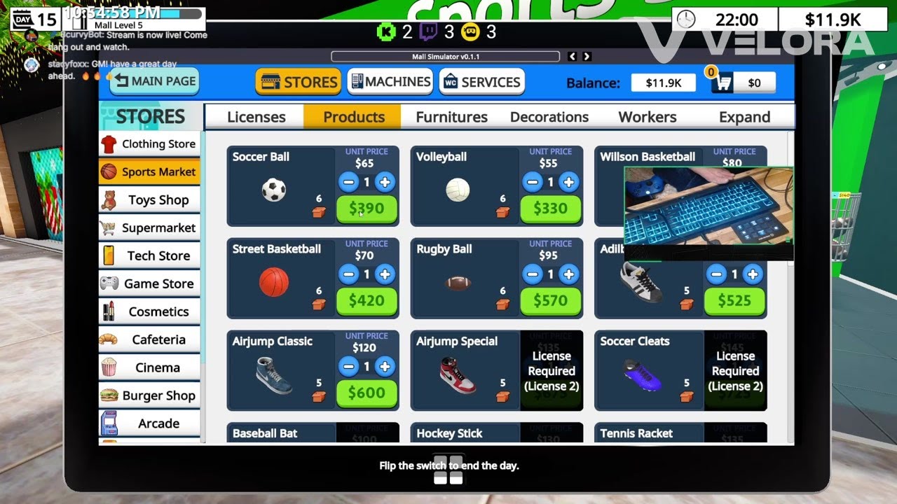 [LIVE] playing Mall Simulator  - Feb 14 2026 - AndsimGaming on Velora