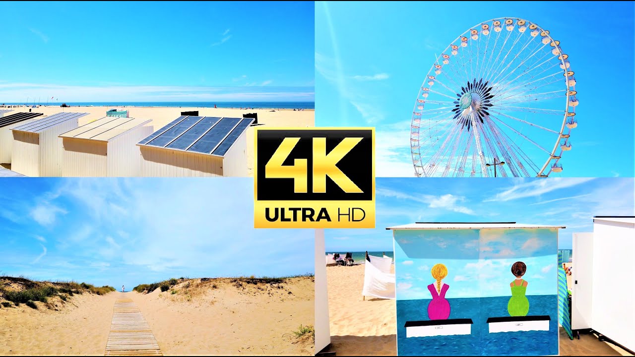 Belgian Seaside - all beaches part 2: Oostende-De Panne - 4K 60FPS