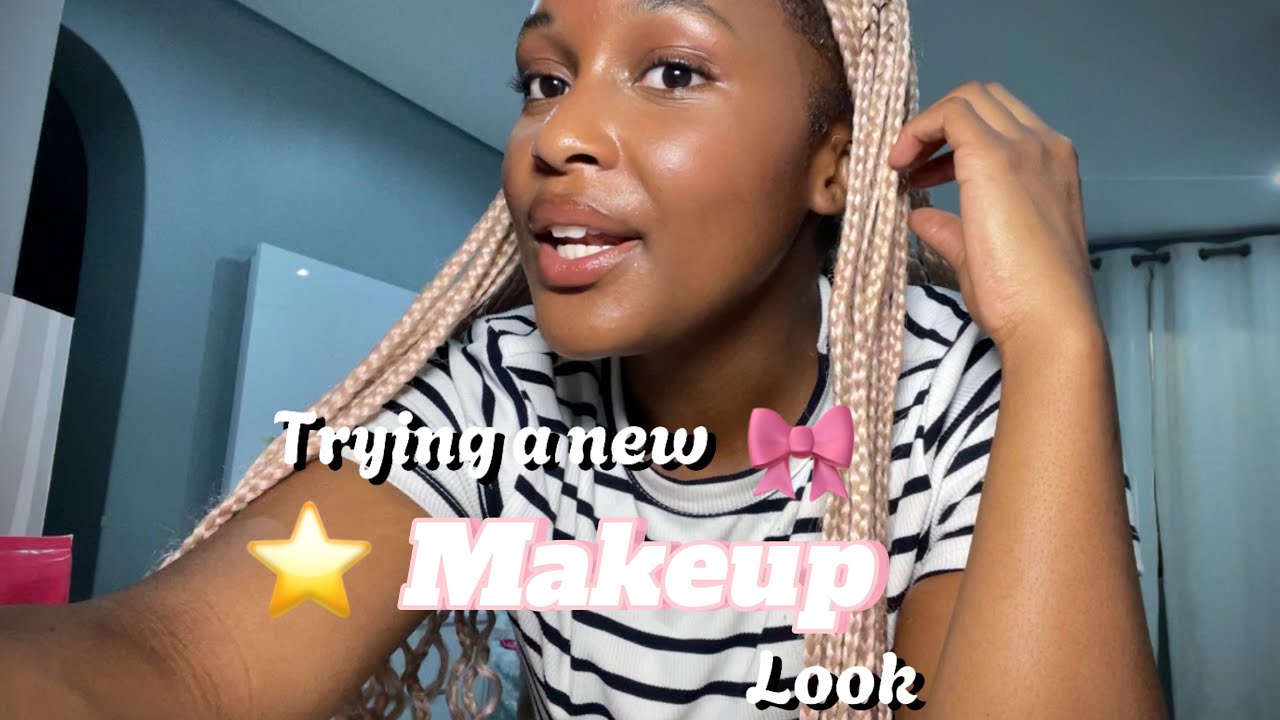 Trying to do my own makeup as a person who can’t do their own makeup 🎀⭐️🌷💄