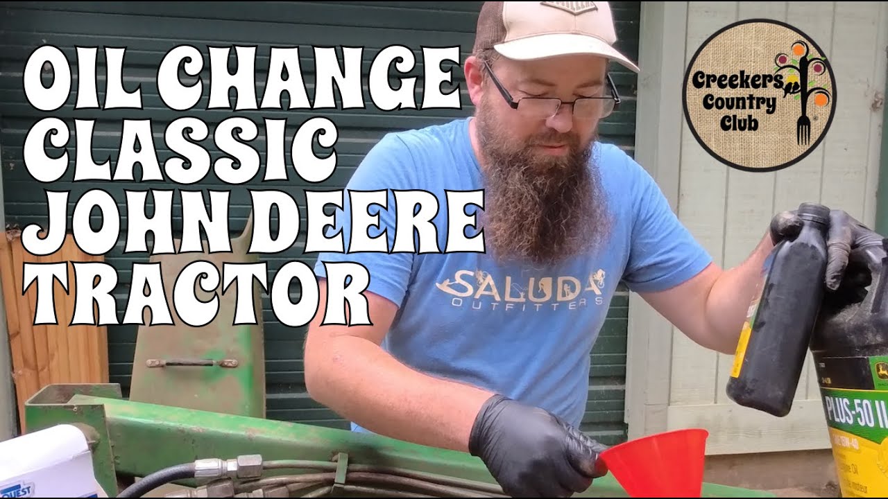 Oil Change on a Classic 1987 John Deere 855 Tractor