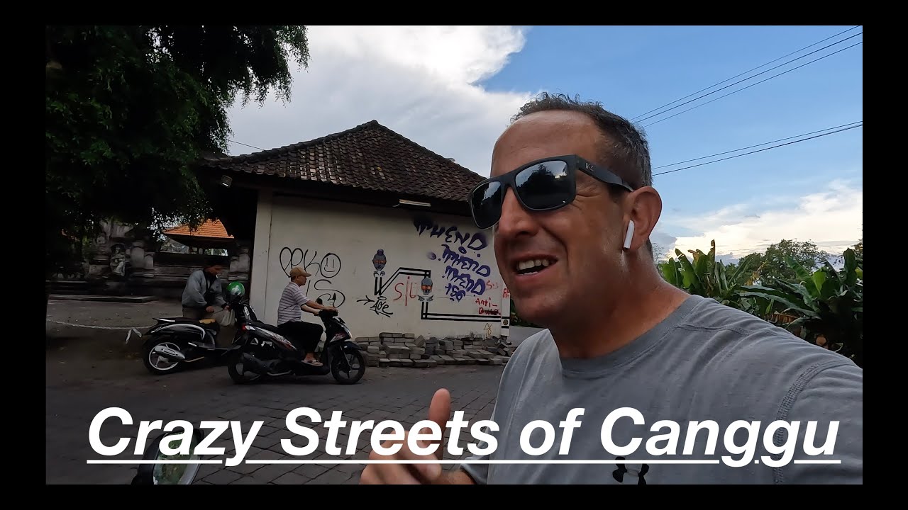 Canggu Bali, 🇮🇩 Crazy motorbike ride through the streets!