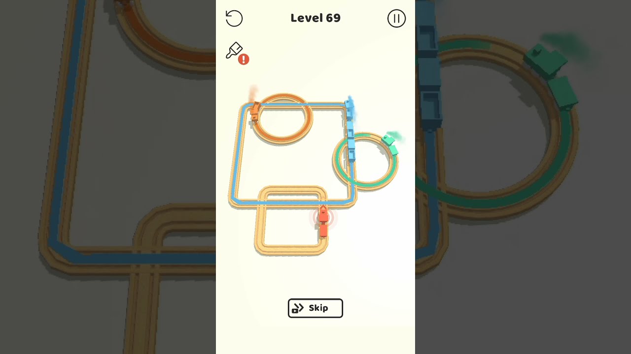 Trains On Time 🚂 Gameplay #FunGame All Levels 69 - 70 Android | IOS #Shorts