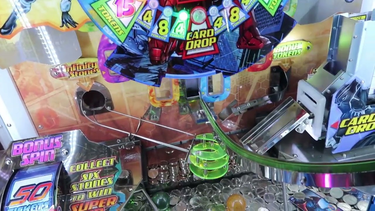 Playing The Marvel Avengers Coin Pusher Machine! Did I Win? Watch To See Wonderworks Orlando 2024