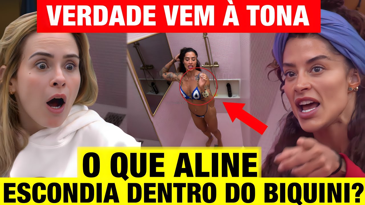 BBB 26  - VERDADE vem à TONA! O que Aline ESCONDIA DENTRO do BIQUINI?