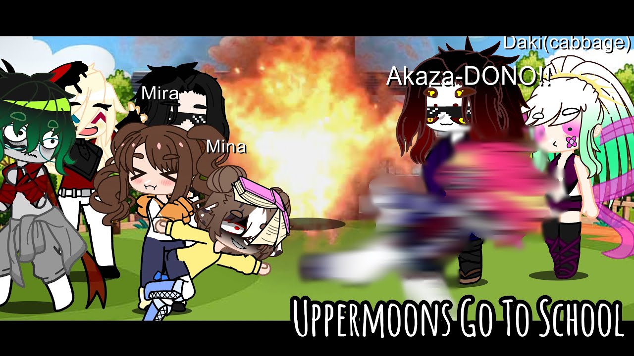 Uppermoons Go To School! | KNY/Demon Slayer meme | Musette | Shout out to @live_love_miku!!!
