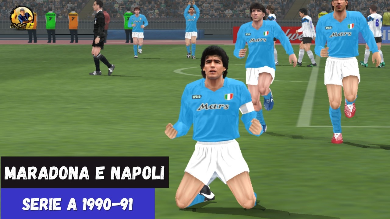 Napoli vs Atalanta | Serie A 1990-91 – PES 6 (60 FPS)