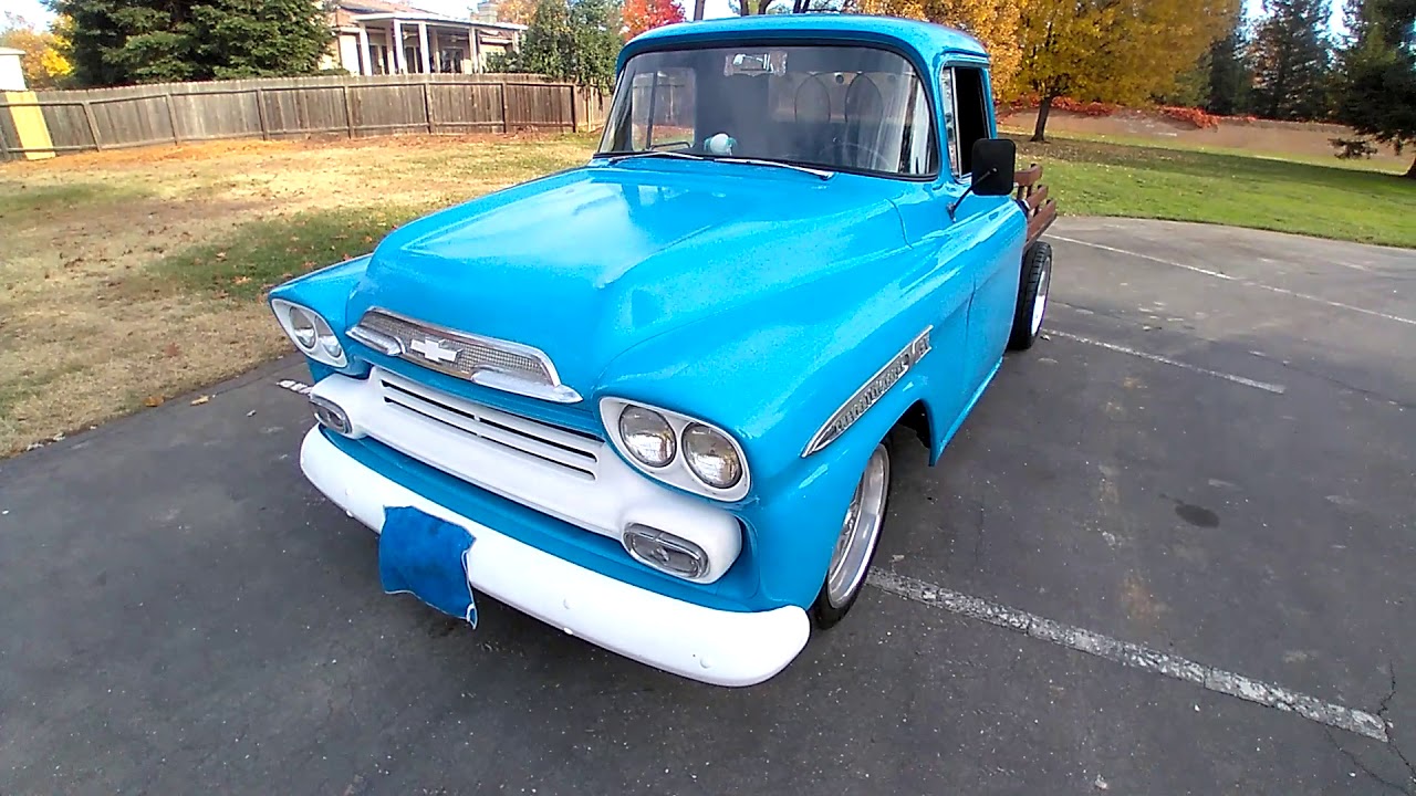 1959 Chevy Apache Shortbed Pickup Truck Restomod 3100 Walk Around