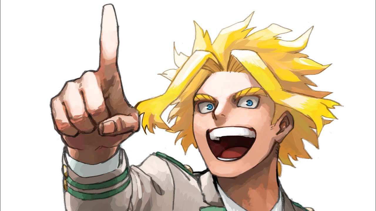 『登録者1000人記念』学生時代オールマイト描いてみた。